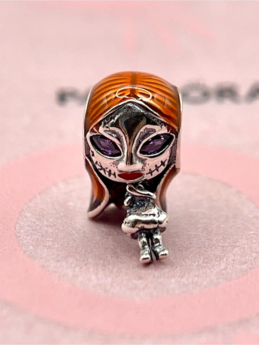 Pandora Disney Nightmare Before Christmas Sally Movable Silver Charm